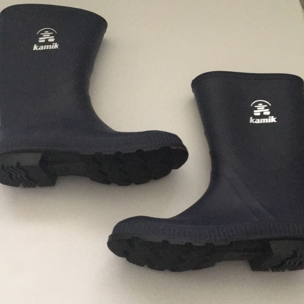 Dark Blue Rain-boots.